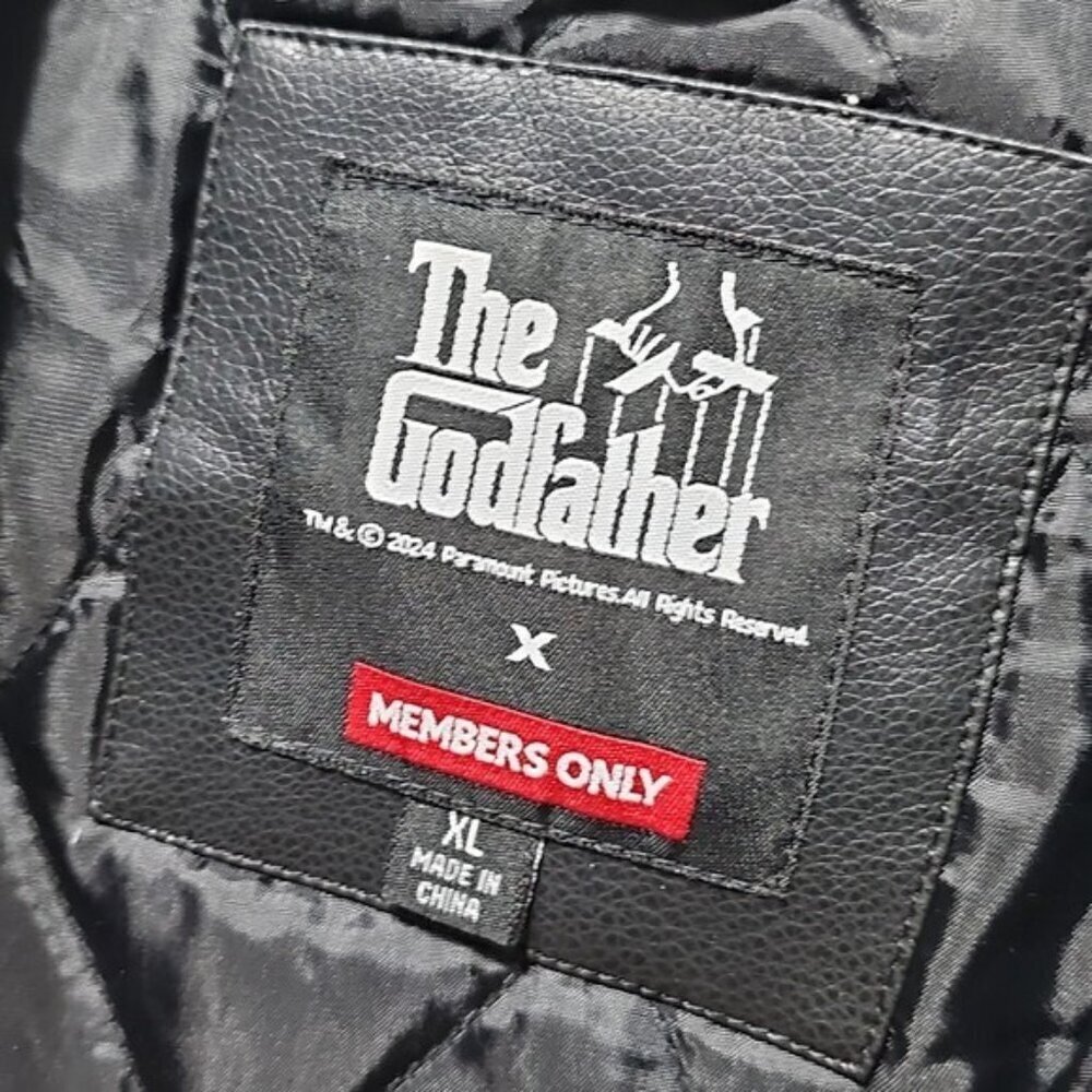 The Godfather x Members Only Bomber Varsity Jacket Size XL New - Picture 9 of 16